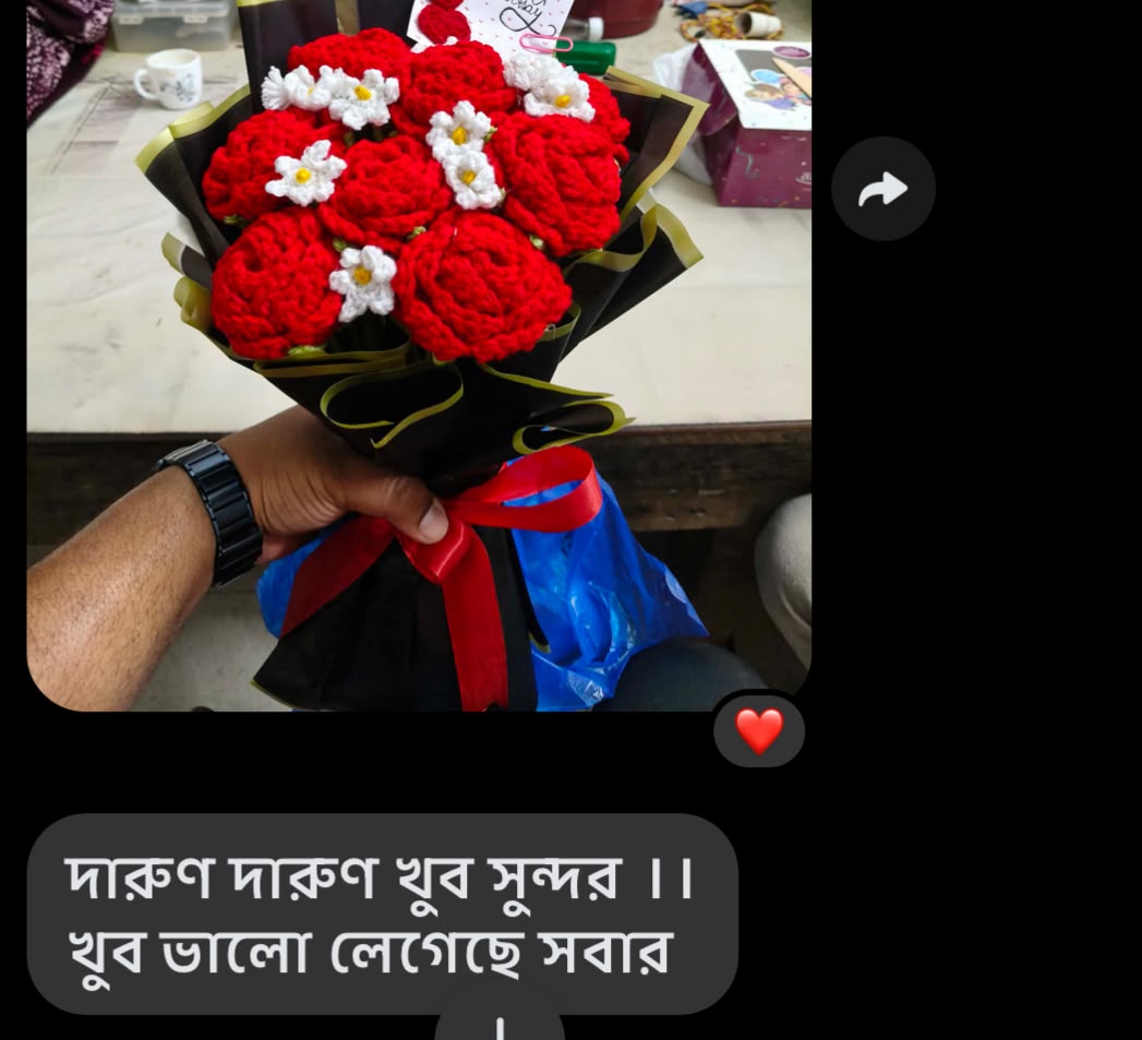 Screenshot of a customer's WhatsApp message thanking Crosean for their order